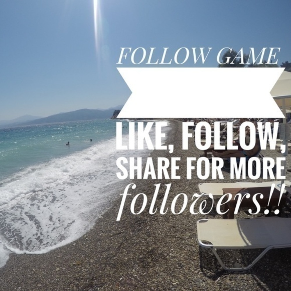 FOLLOW GAME!!! Like,‎ follow all likes and share!